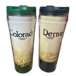 Colorado & Denver Starbucks Coffee Acrylic Tumbler Global Icon Collector…